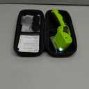 Cordless Electric Scissors: 4V Rechargeable Rotary Cardboard Cutter, 3000mAh Battery, with LED Light, 2 Blades, Box Cutter for Fabric Carpet Carton Plastic Leather Cloth (Green)