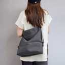 Large Canvas Tote Bag for Women Men Handbags Belted Shoulder Bags Crossbody Purses for Work Travel (No Distressed) (Blackened Navy)