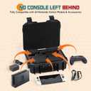 Carrying Case for Switch: Hard Shell Case with Built-in EVA Storage | 2021 OLED Model Waterproof Protection + Accessories Organizer