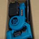 Leaf Blower Cordless with 2 x 24V 2.0Ah Battery and Charger, 150CFM 130MPH Electric 2 in 1 Handle Battery Powered Blowers for Lawn Care, Patio, Dust, Blue