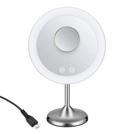 Unbound by Conair Rechargeable LED Lighted Mirror, White