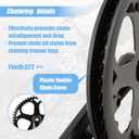 Bike Crankset for Ebike: 48T/52T Universal Bike Crankset Set Double Chain Cover 170mm Aluminium Alloy Arm for Single Speed and 6/7/8 Speeds Electric Bikes, Fat Tire Bike (Crank Removal Tool Included)