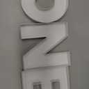8inch ONE Tray Sweet Food Fillable Cardboard Letters Treat BABY Shower Decorative Box, SH-ONE8