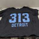 Distressed Vintage 313 Detroit Area Code City TShirt, Size 4X