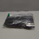 HOMEIDEAS Blackout French Door Curtain, Privacy Door Window Curtains, Thermal Insulated Blinds with Tie Up for Front, Sidelight, Glassdoor, Black, 26W X 72L Inch, 1 Panel