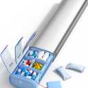 VAYDEER Metal Weekly Pill Organizer  Moisture-Proof Travel Pill Organizer with Built-in Desiccant Chamber and Airtight Lids  Large-Capacity Pill Box for Vitamins, Medicines & Supplements(Silver)