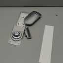 simpletome ONE Hand Tear Paper Towel Holder Under Cabinet Adhesive or Drilling Installation Aluminum Alloy + ABS (Pearl Chrome Silver)