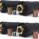 RX WELD Welding Cable Quick Connector Pair DINSE-Style (300Amp-400Amp (#1-2/0) 50-70 SQ-MM 2-set)