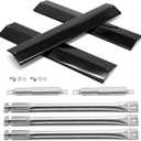 Grill Parts for Oklahoma Joes Longhorn Combo Charcoal/Gas Smoker 15202029 12201767 14201767 16202046 18202083, 1767054 Heat Tent 1767017 Burner Carryover Tube, Oklahoma Joe Smoker Accessories