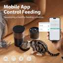 IMIPAW Automatic Cat Feeder with Camera and Water Fountain, HD AI Pet Recognition, APP Remote Control, Timed Food Dispenser, Two-Way Audio, Night Vision Function, 3L Fountains for Drinking with Filter