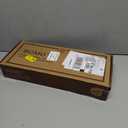 BGMG Wood Floating Shelves for Wall 16 inch Set of 2, Rustic Wooden Wall Mount Shelves for Living Room Bedroom Kitchen Farmhouse-16x6.7x1.25 inch- Dark Walnut