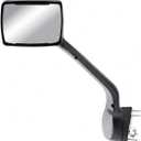 Replacement Driver Left Side Hood Mirror Chrome Back Cover with Heated for Kenworth T680 New Gen 2022-2026