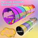 Kids Play Tunnel for Toddlers 70 x 21 Inch Colorful Pop-Up 1-3 Baby Crawling Tunnel Foldable with Breathable for Children Kids Dogs Indoor and Outdoor Backyard Tunnel Toys Gifts