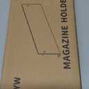 ROYALITA 2-Pack Acrylic Magazine Holder Brochure Holder, 17" Record Holder Magazine Rack, Fashion Hanging Bookshelf Literature Storage Rack for Waiting Room, Living Room, Office, Clear 17 Inch