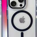 for iPhone 14 Pro Max Case,MagSafe Compatible,Matte Soft Slim Shockproof Cover,Anti-Fingerprint,Anti-Yellowing,Anti-Scratch Back,Magnetic Phone Case for Women,Girl,Cute,Girly,Clear