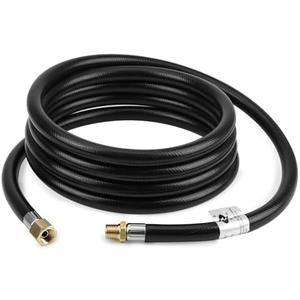 only fire 10 Ft Propane Extension/Appliance Hose, 1/4" Male NPT x 1/4" Female Ball Seat Pipe Swivel Fitting Propane Hose for RV, Gas Grill, Fire Pit, Turkey Fryers, Camper