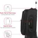 SWISSGEAR Sion Softside Expandable Spinner Luggage Durable Lightweight Travel Suitcase, Black, Carry-On 21-Inch