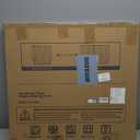 Cumbor 29.243" Baby Gate for Stairs, Wall-Mounted (Drill Required), Expandable No Bottom Bar Dog Gate, Auto Close Extra Wide Walk Thru, Pet & Toddler Proof Gate, Top & Bottom of Stairways(Black)