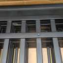 IRIS USA 24" 6-Panel Pet Dog Puppy Playpen with Door, for Puppy Small Dogs Keep Pets Secure Easy Assemble Easy Storing Customizable Non-Skid Rubber Feet, Foldable, Black