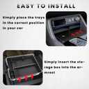2PCS Center Console Organizer Compatible with 2023 2024 2025 2026 Honda Pilot/ 2026 Honda Passport Armrest Tray Insert Divider Slot Box Secondary ABS Plastic Material Interior Accessories