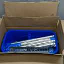 Window Cleaning Kit with Bucket 3 Gallon, 14" Window Squeegee and 15" Scrubber with 61" Long Handle, Professional Window Washing Equipment Cleaner Tool for Home Outdoor Commercial Use