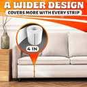 Double Sided Cat Tape for Furniture 4" X 30 Yards PVC Couch, Carpet and Door Protection with Easy Peel Arrow Marker, Wide Clear Sticky Adhesive Anti Cat Scratch Tape for Furniture Easy to Install