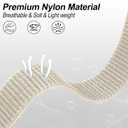 Hook and Loop Nylon Watchband Compatible with Garmin Vivoactive 5/6/3,20mm Soft Elastic Lightweiht Sport Adjustable Replacement Strap for Garmin Forerunner 165/55/245/Venu Sq 2 Women Men