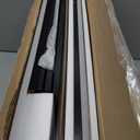 Black Buffet Sideboard Cabinet, Storage Cabinet with Handmade PVC Rattan Decor Doors, Wooden Coffee Station with Adjustable Shelf for Kitchen, Living Room, Entryway