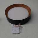 BrightHome Flush Mount Ceiling Light, 13in 2600LM 25W(300W Equiv), LED Ceiling Light Fixture 5CCT 2700K 3000K 4000K 5000K 6000K, Dimmable Ceiling Lamp for Bedroom Bathroom Hallway, Black and Wood