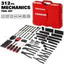 STARWORK TRUE MECHANIC 312-Piece Mechanics Tool Set and Socket Set, ProfessionalPliers Wrench SAE/Metric, 312PC PW