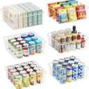 iSPECLE Wire Baskets - 6 Pack Wire Baket for Storage, Pantry Baskets Organizer Bins, Cabinet Storage Organization for Easily Get Items, White