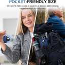 for AirTag Keychain Holder 4 Pack, Waterproof TPU Case with Holder for Apple AirTags, Shockproof, Secure Lock for Wallet, Key, Bag, Luggage, Pets(Black)