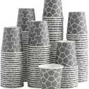 600 Pack 3 oz Paper Cups, Small Bathroom Cups Disposable Mouthwash Cups, Mini Paper Cups for Bathroom, Party, Picnic, Travel and Event (Gray)