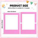 Beeveer 32 x 24 Inch Photo Booth Selfie Frame Prop Booth for Birthday Event Parties Large Blank DIY Cutout Props for Funny Decoration Christmas, Holiday Supplies