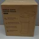 Horavie Mini Single Serve Coffee Maker for K Cup and Ground Coffee, Fast Brew One Cup Coffee Machine with Descaling Reminder and Water Window, 6 to 12 oz. Brew Sizes, Black (9.45 Inches)