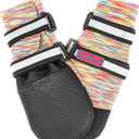 All Weather Neoprene Paw Protector Dog Boots with Reflective Straps in 5 Sizes! (Multicolor XL)