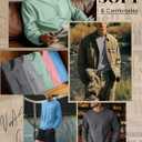 Neer 5 Pack Men's Big and Tall Long Sleeve Pocket T-Shirt Lightweight Crew Neck Shirts Slim Fit Top Casual Basic Tees (XXXL)