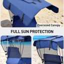 EO Living Oversized Camping Chair with Canopy Shade - 400 LBS Heavy Duty