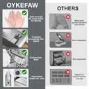 Safer Mandoline Slicer For Kitchen, Potato Slicer for Chips, Vegetable & Food Cutter, Thickness Adjustable 0.1-8 mm, Kitchen Faster Slice Artifact (Only Slicer) (Gray)