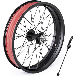 20/26×4.0" Fat Tire Bike Front Wheel,36H Aluminum Rim,13G Spoke (26 inch)