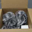 FUDESY Dusk to Dawn Sensor Outdoor Post Light, Waterproof Pole Lantern with Pier Mount Base, Exterior Plastic Lamp Light Fixture, for Garden, Patio, Pathway, Black, Bulb Included