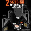 Stake Pocket Spare Tire Mount, Trailer Spare Tire Mount Fit fits 99% of Spare TiresSpare Tire Mount for Utility Trailer Capacity 160 Lbs, Fits 2 Size Stake Pocket