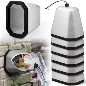 Aurelema 6 Pack Foam Faucet Covers for Winter Outdoor Spigot Covers for Freeze Protection Valve Sprinkler Insulation Easy to Install Cold Weather Protection