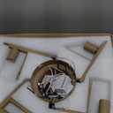 20 Inch Boho Caged Ceiling Fans with Lights Flush Mount, Boho Rattan Fandelier Ceiling Fan with Light Remote Control with Reversible 6 Speeds for Bedroom, Nursery, Living Room, E12 Base,Indoor