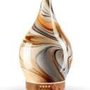 Porseme 150ml Glass Essential Oil Diffuser Aromatherapy Ultrasonic Cool Mist Humidifier 6 Running Hours Waterless Auto-Off Air Diffusers for Sleeping,Yoga,Office Working Spa and Rest (Deep Desert)