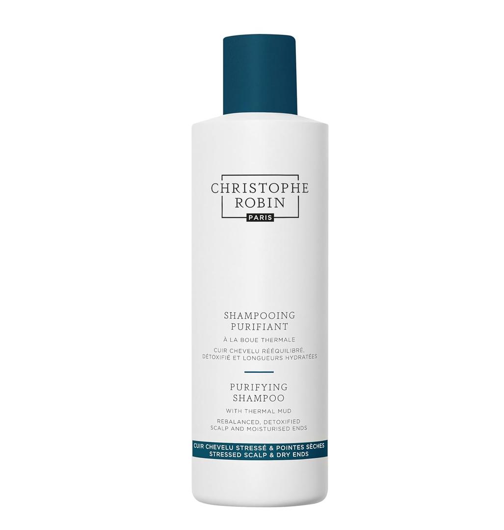 Christophe Robin Purifying Shampoo With Thermal Mud for Soft Lengths and Oily Scalp - Detoxifying 8.4 fl. oz Christophe Robin Purifying Shampoo With Thermal Mud for Soft Lengths and Oily Scalp - Detoxifying 8.4 fl. oz