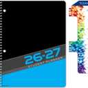 Global Datebooks 2026-2027 Middle & High School Student Planner 7" x 9" - Dated Weekly & Monthly Academic Planner w/Ruler/Bookmark & Stickers, Ideal for Homework, Matrix Style, Slant