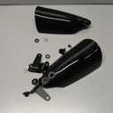 Club Style Handlebar Handguards Upgrade Bracket Compatible with Harley Touring Road Glide Electra Glide Road King CVO/SE, Softail Street Bob FXBB 114 FXBBS Low Rider ST 117 FXLRST 2009+ 2026 (Black)