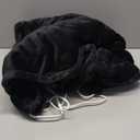 Tefici Electric Heated Blanket Throw, Super Cozy Soft 2-Layer Flannel 50" x 60" Heated Throw with 3 Heating Levels & 4 Hours Auto Off, Machine Washable, ETL&FCC Certified, Home Office Use,Black