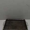 Bakken Swiss Air Fryer Tray – 2-in-1 Nonstick Crisper Basket with Elevated Mesh for Oven Use – Dishwasher Safe, Ceramic Coating, PTFE/PFOA/PFOS-Free, Extra-Large 9.5" x 13", Gray